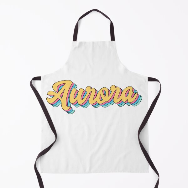 Item preview, Aurora Retro Yellow Script designed and sold by modeoftravel.