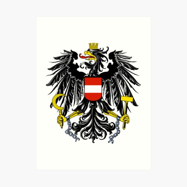 Austria Coat of Arms Art Print