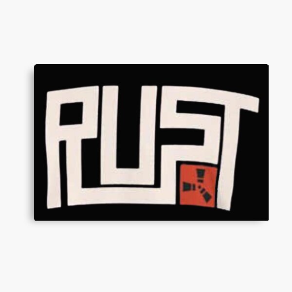rust video game logo decal