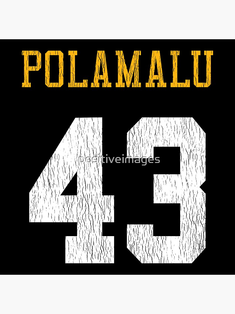 Troy Polamalu Jersey Photographic Print for Sale by WalkDesigns