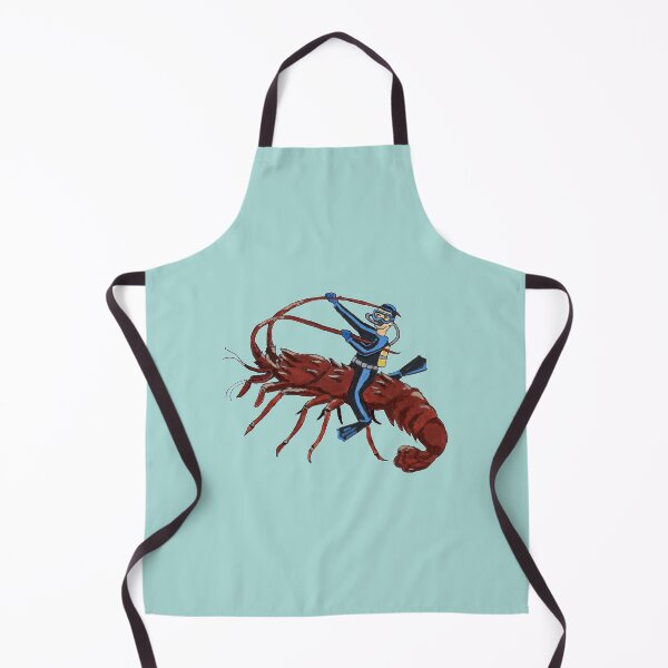 Item preview, Vintage Spiny Lobster Diving with Scuba Diver URM designed and sold by urmaddad.