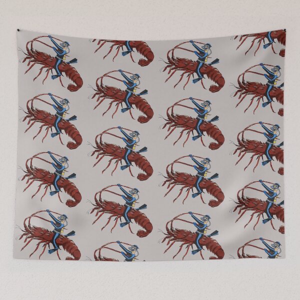 Item preview, Vintage Spiny Lobster Diving with Scuba Diver URM designed and sold by urmaddad.