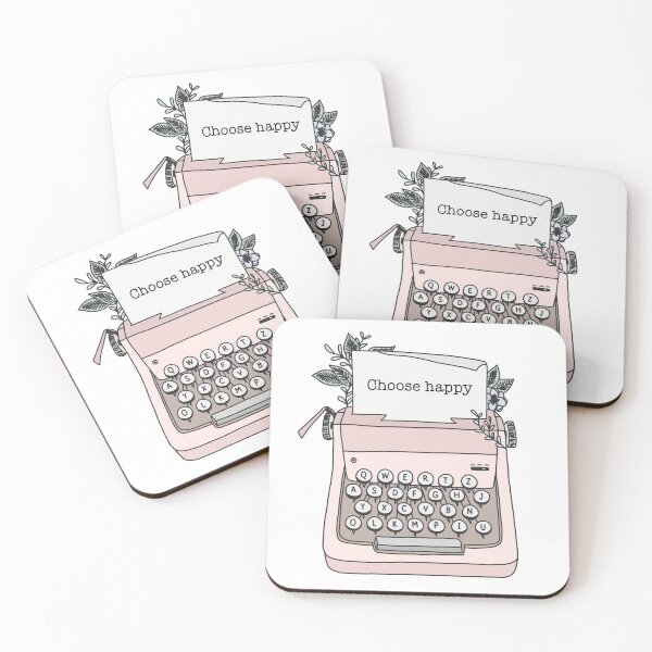 Item preview, choose happy typewriter cute quotes designed and sold by emcazalet.