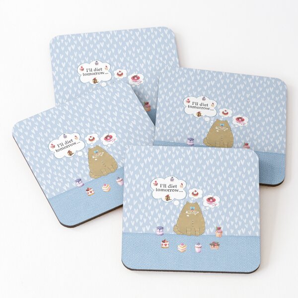 Item preview, I'll diet tomorrow - blue - designed and sold by BrinaBruno.