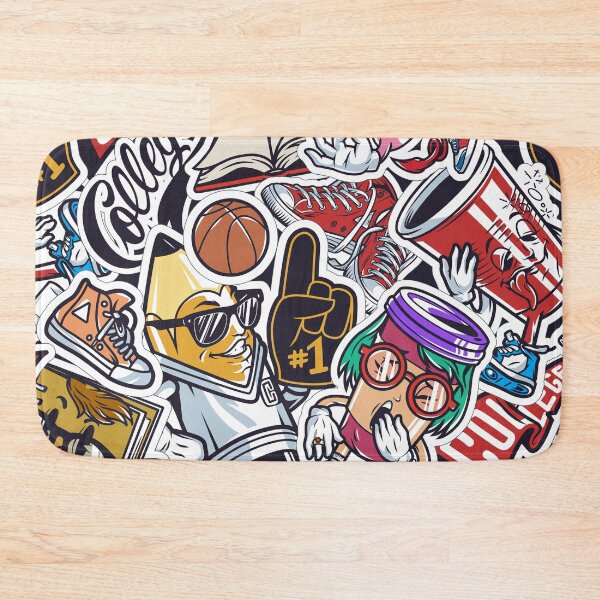Item preview, Vintage College Colorful Seemless pattern Deadfamous designed and sold by Dead-Famous.