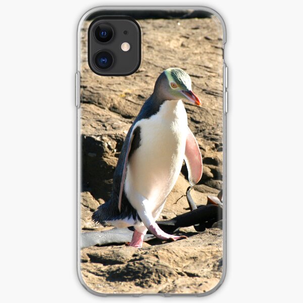 Yellow-eyed Penguin Walking iPhone Soft Case