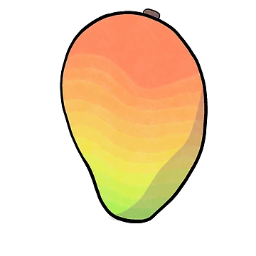 Artwork thumbnail, Gradient Mango by DrawingBasic