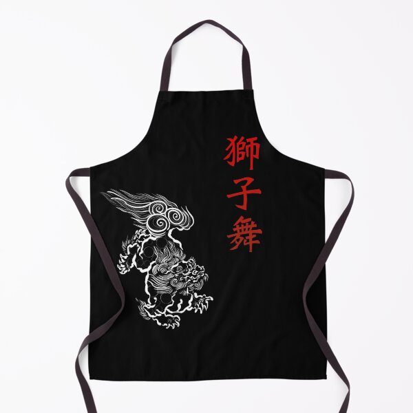 Item preview, Japanese Karajishi and red kanji designed and sold by Blacklinesw9.