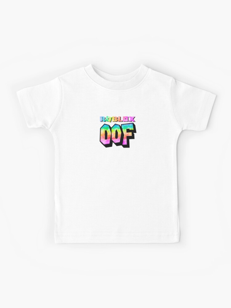 Roblox Adopt Me Oof Rainbow Kids T Shirt By T Shirt Designs Redbubble - roblox t shirt rainbow