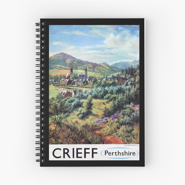Item preview, Crieff retro poster designed and sold by CorasPosters.