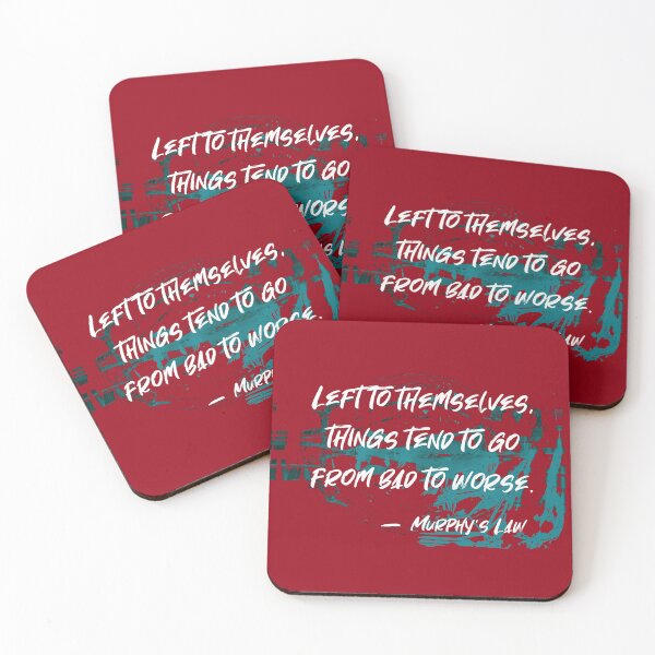 Item preview, From Bad to Worse. Murphy's Law Humor Collection  designed and sold by ArtlyStudio.