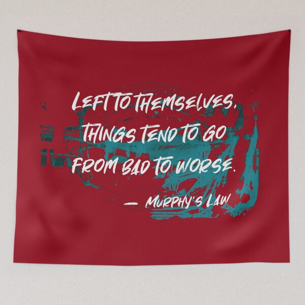 Item preview, From Bad to Worse. Murphy's Law Humor Collection  designed and sold by ArtlyStudio.