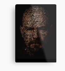 Walter White, Typographic Man of Chemistry Metal Print