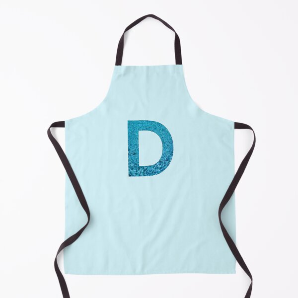 Item preview, The Letter D - Monogram in Blue Pool Water designed and sold by Bumblefuzzies.