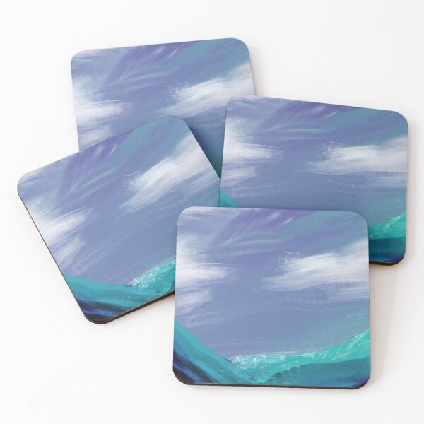 Item preview, blue icy ocean waves designed and sold by Gekomotion.
