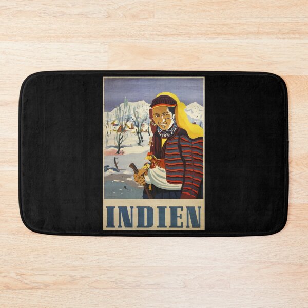 Aperçu de l'œuvre Indien poster retro créée et vendue par CorasPosters.