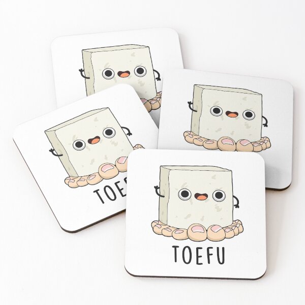 Item preview, Toe-fu Funny Tofu Puns  designed and sold by punnybone.