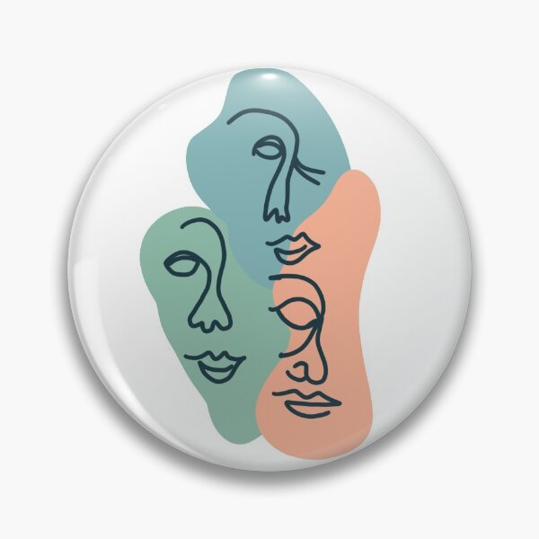 Item preview, Abstract Art Faces with soft colored background designed and sold by Emily Pinto.