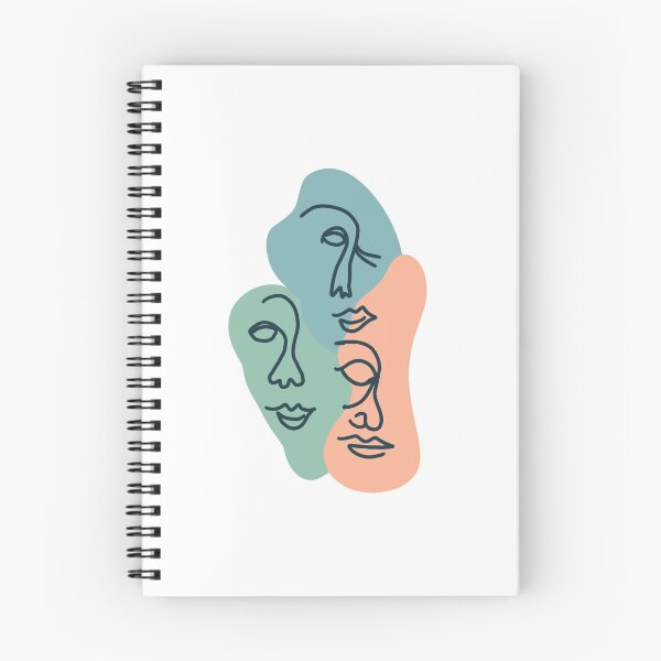 Item preview, Abstract Art Faces with soft colored background designed and sold by Emily Pinto.