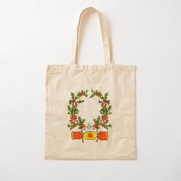 Merry Christmas Cotton Tote Bag