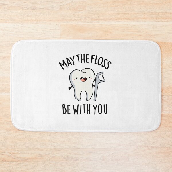 Item preview, May The Floss Be With You Funny Tooth Puns  designed and sold by punnybone.