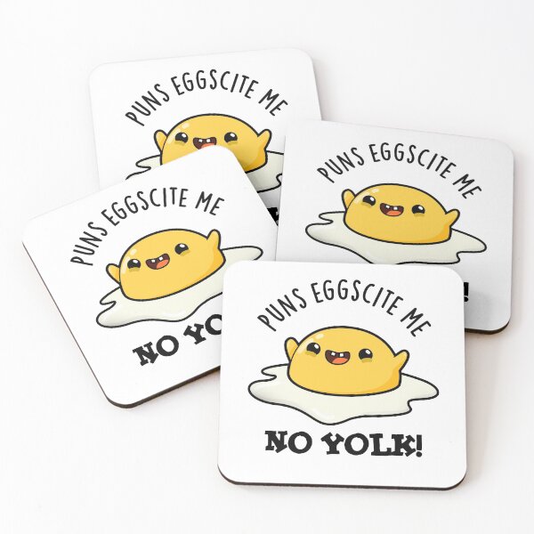 Item preview, Puns Egg-cite Me No Yolk Funny Fried Egg Puns  designed and sold by punnybone.