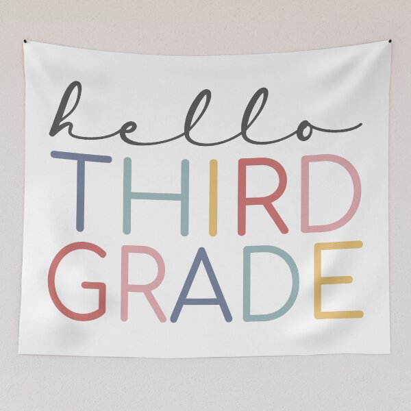 Item preview, Hello Third Grade Colorful designed and sold by AutonomousN.