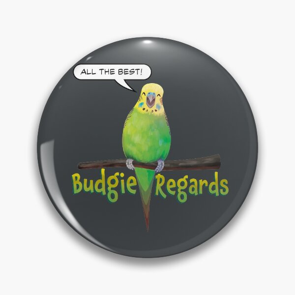 Item preview, Budgie Regards designed and sold by JinxWhaleDesign.