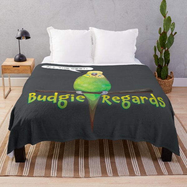Item preview, Budgie Regards designed and sold by JinxWhaleDesign.