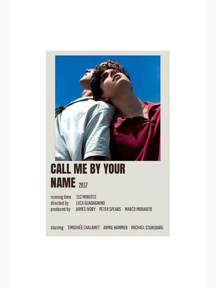 Call Me By Your Name Movie Poster Pring Art Board Print By Printsbysimran Redbubble