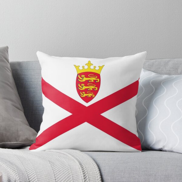 Artikelvorschau, Jersey-Flagge. Bailiwick of Jersey Flag Patriotische Geschenke. Bailliage dé Jèrri. entworfen und verkauft von GraceTee.