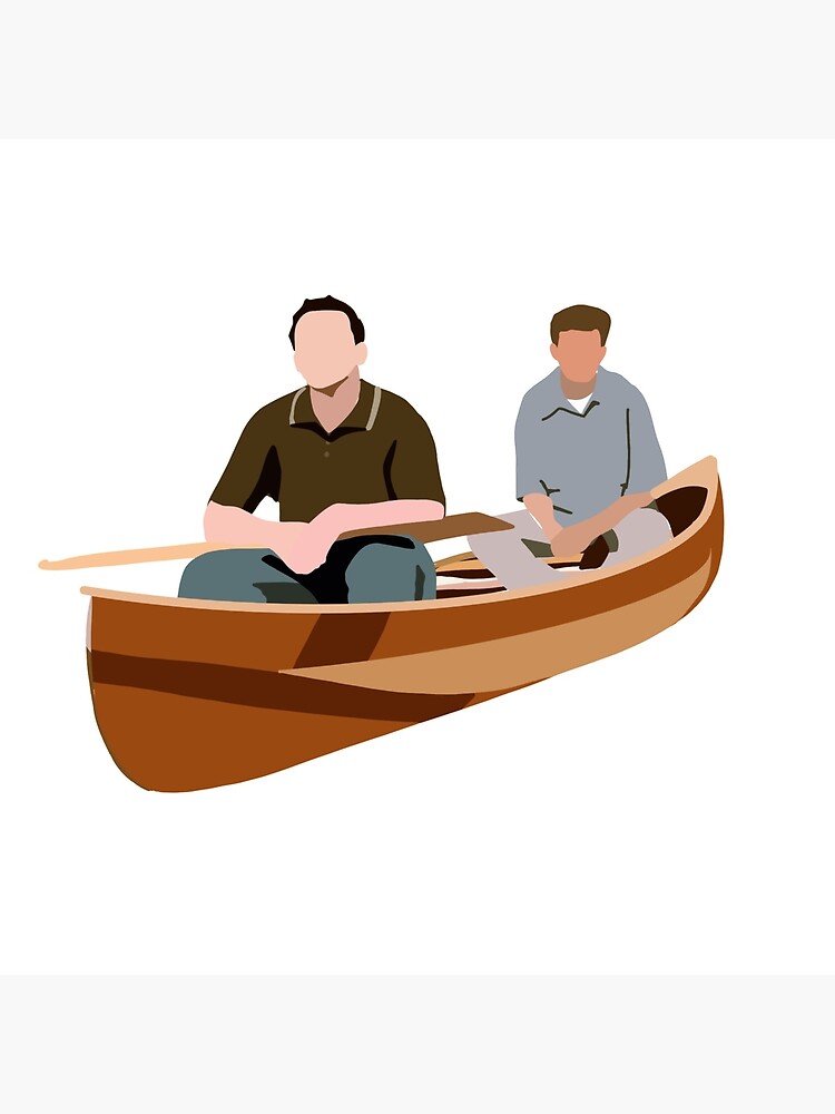 Joey Und Chandler Canoe Galeriedruck Von Ashiedesigns Redbubble