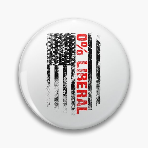 Item preview,  Zero Percent Liberal - Pro Conservative Anti Liberal American Flag designed and sold by Sutra-Lotus-Co.