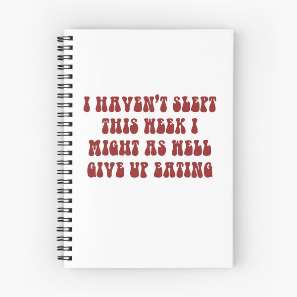 Item preview, I Haven't Slept This Week I Might As Well Give Up Eating- Red designed and sold by ChelbyMoore.