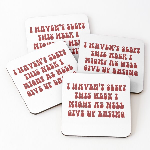 Item preview, I Haven't Slept This Week I Might As Well Give Up Eating- Red designed and sold by ChelbyMoore.