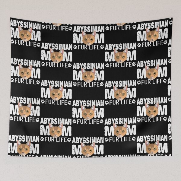 Item preview, Abyssinian Cat Mom Fur Life Kitty Pun designed and sold by fatamyfan1.