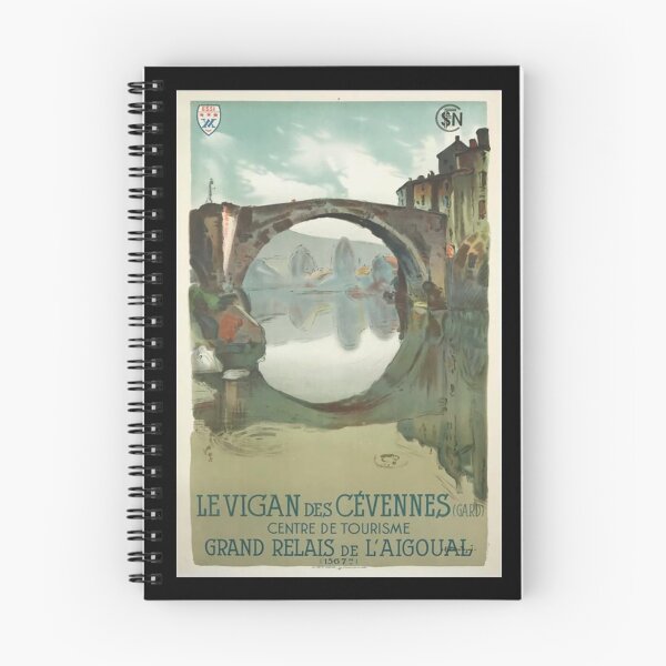 Item preview, Le Vigan des Cevennes retro poster designed and sold by CorasPosters.