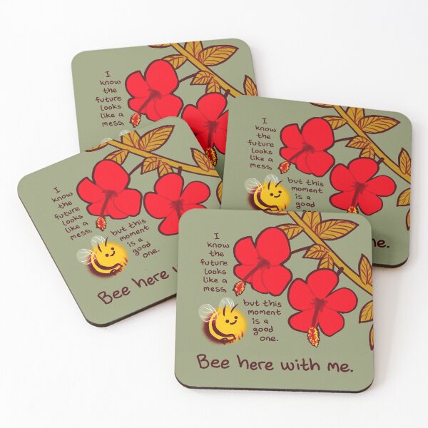 Item preview, "Bee Here With Me" Hibiscus Bumblebee designed and sold by thelatestkate.