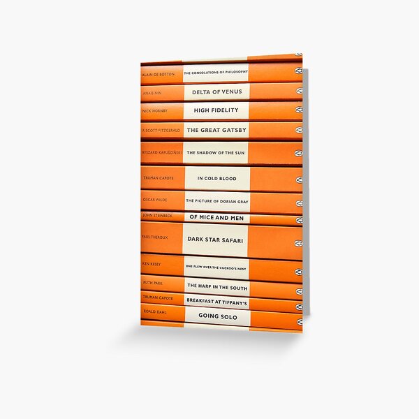 Book Spine Graphic Shirt Greeting Card