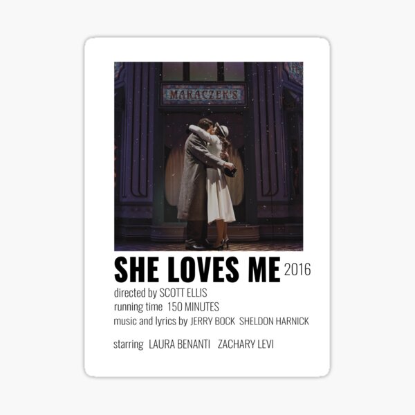 Aperçu de l'œuvre Elle m'aime musicale Poster créée et vendue par broadwaycantdie.