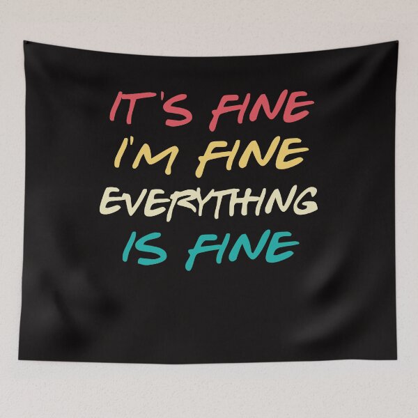 Item preview, white lie party ideas - its fine i'm fine everything is fine designed and sold by Andrea Lina.