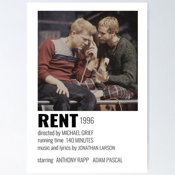 Item preview, Rent Musical Poster designed and sold by broadwaycantdie.
