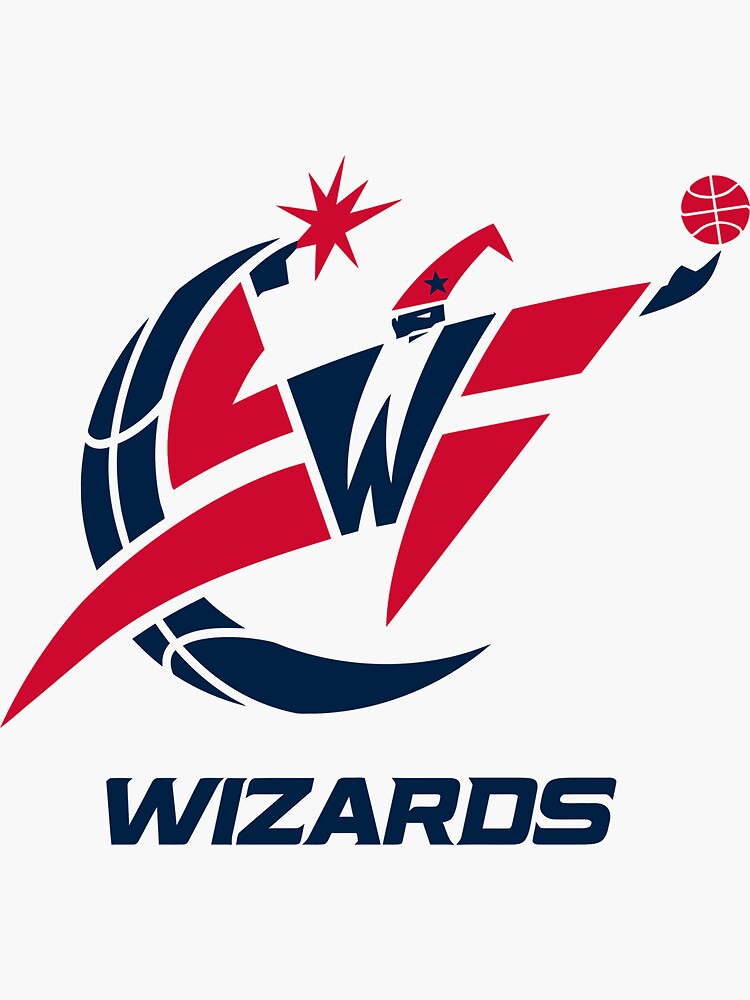 Washington City Wizard Basketball Sport Symbol Team Logo USA Label Vinyl Die-Cut Emblem Sticker Decals Set of 4 Pieces 5 Longer Side 