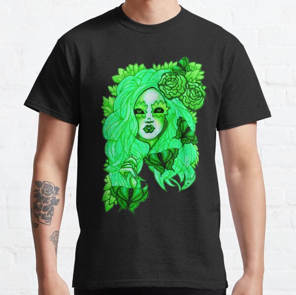 Shades Of Emerald Fantasy Fairy Portrait Classic T-Shirt
