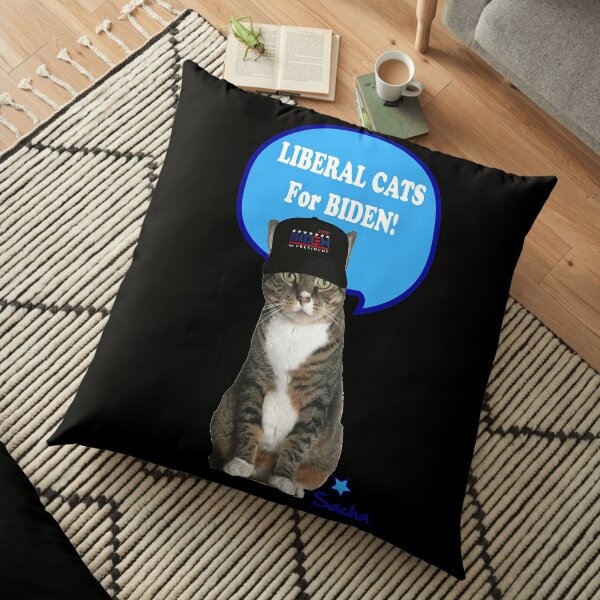 Animals Wearing Hats Pillows Cushions Redbubble - a cute cat is wearing a duck hat roblox