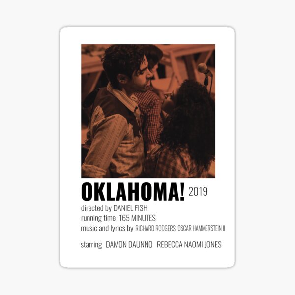 Aperçu de l'œuvre Affiche musicale de l'Oklahoma créée et vendue par broadwaycantdie.