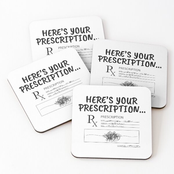 Item preview, Funny Doctor Handwriting Scribble | Here’s Your Prescription designed and sold by Maria Garcia.