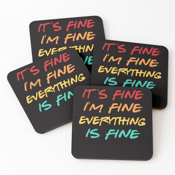 Item preview, white lie party ideas - its fine i'm fine everything is fine designed and sold by Andrea Lina.