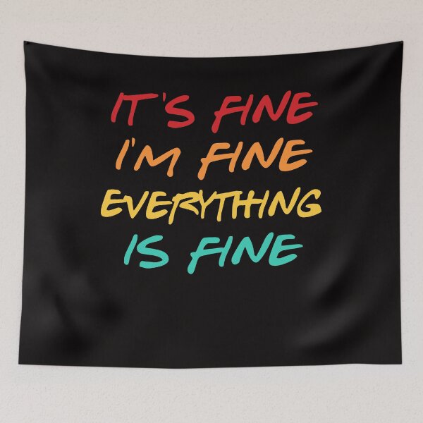 Item preview, white lie party ideas - its fine i'm fine everything is fine designed and sold by Andrea Lina.