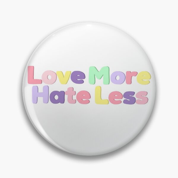 Item preview, Love More Hate Less designed and sold by RT-Lettering.